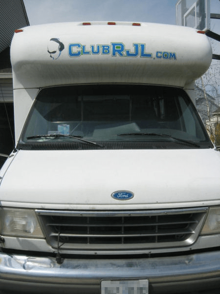Club RJL party bus detail view